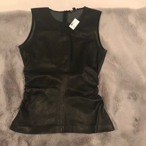 Theory leather top
